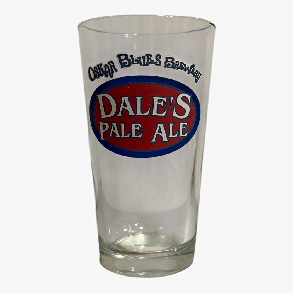 Oskar Blues Brewery Dale’s Pale Ale Clear Pint Glass Breweriana Theme